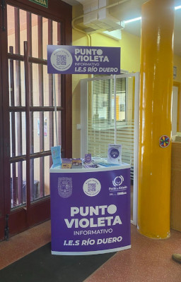 Punto violeta del IES Río Duero